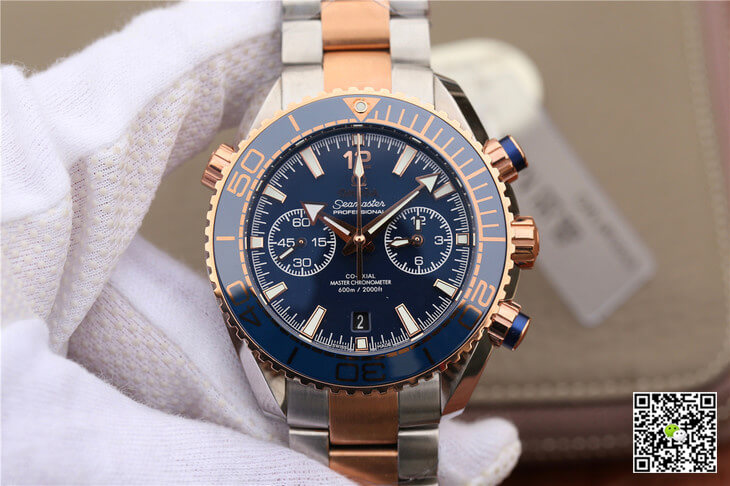 Replica 0me*ga Seamaster Ocean Planet 600M 215.20.46.51.03.001 1:1 Best Edition OM Factory Rose Gold