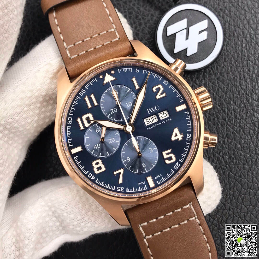 Replica IWC Pilot IW377721 1:1 Best Edition ZF Factory Rose Gold