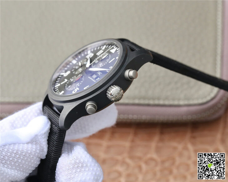 Replica IWC Pilot IW389101 1:1 Best Edition ZF Factory Ceramics Black Dial