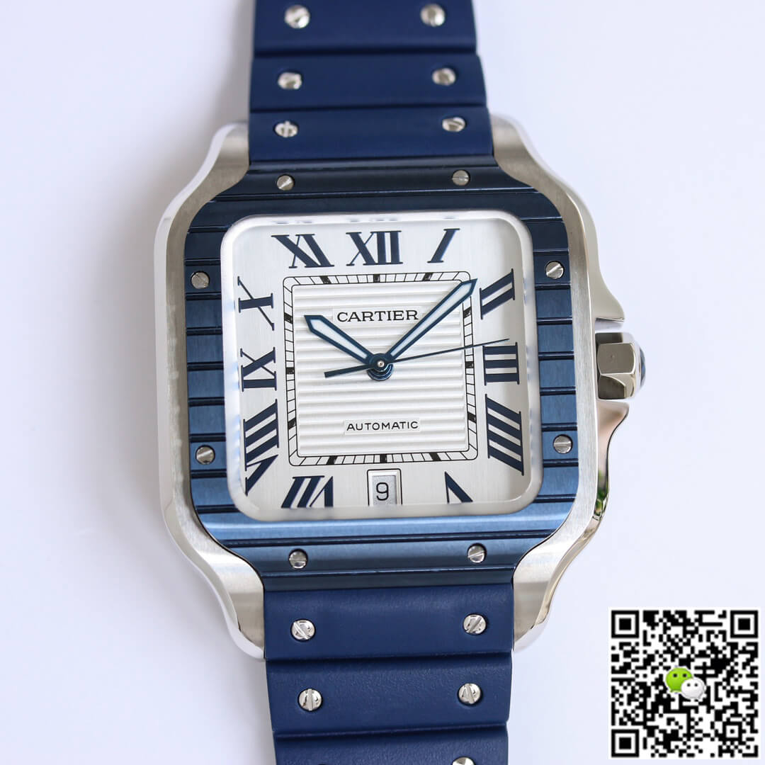 Replica Ca*t1er Santos 1:1 Best Edition GF Factory Rubber Strap
