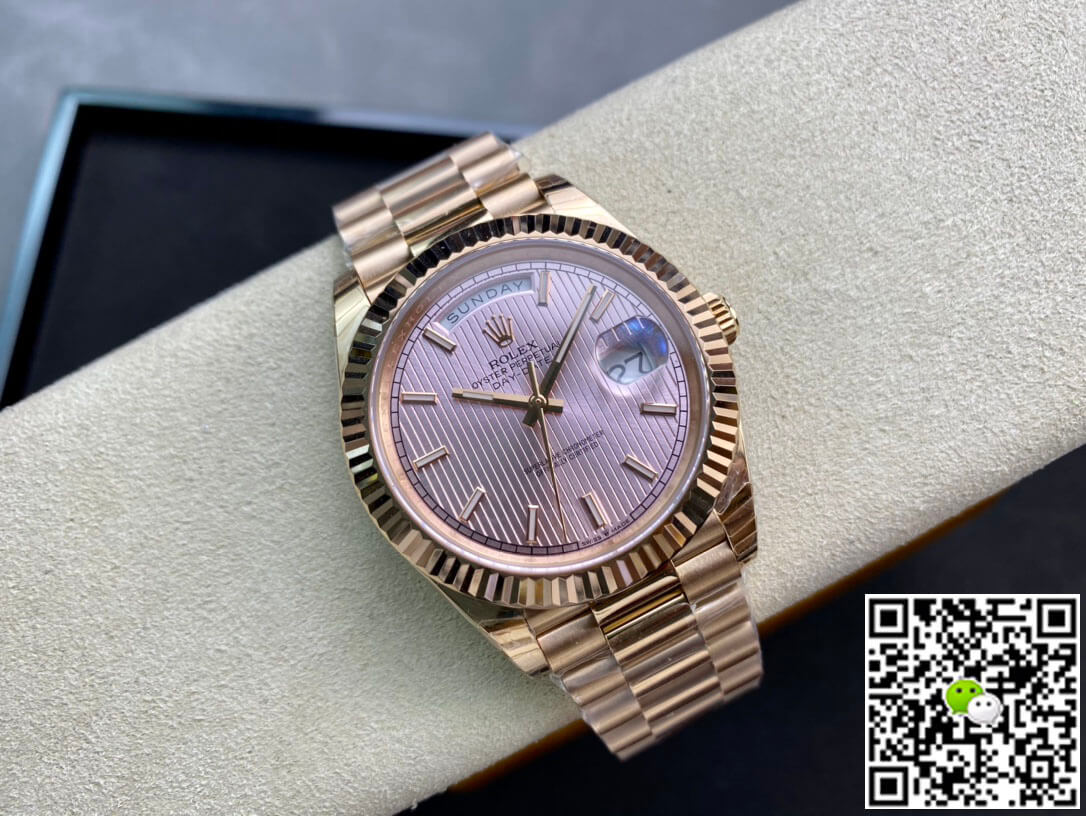 Replica R01ex Day Date M228235-0005 1:1 Best Edition EW Factory Rose Gold