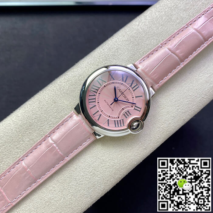 Replica Ballon Bleu De Ca*t1er 36MM WSBB0007 1:1 Best Edition 3K Factory Leather Strap