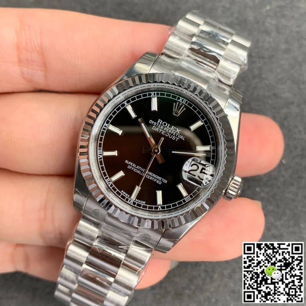 Replica R01ex Datejust M178274-0034 1:1 Best Edition GS Factory Black Dial