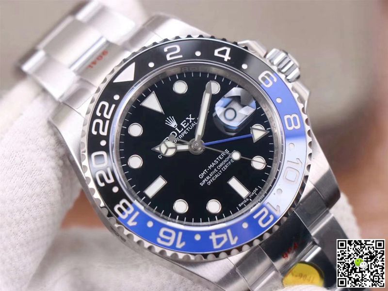 Replica R01ex GMT Master II 116710BLNR-78200 1:1 Best Edition Noob Factory V11 Blue Needle Swiss ETA3186