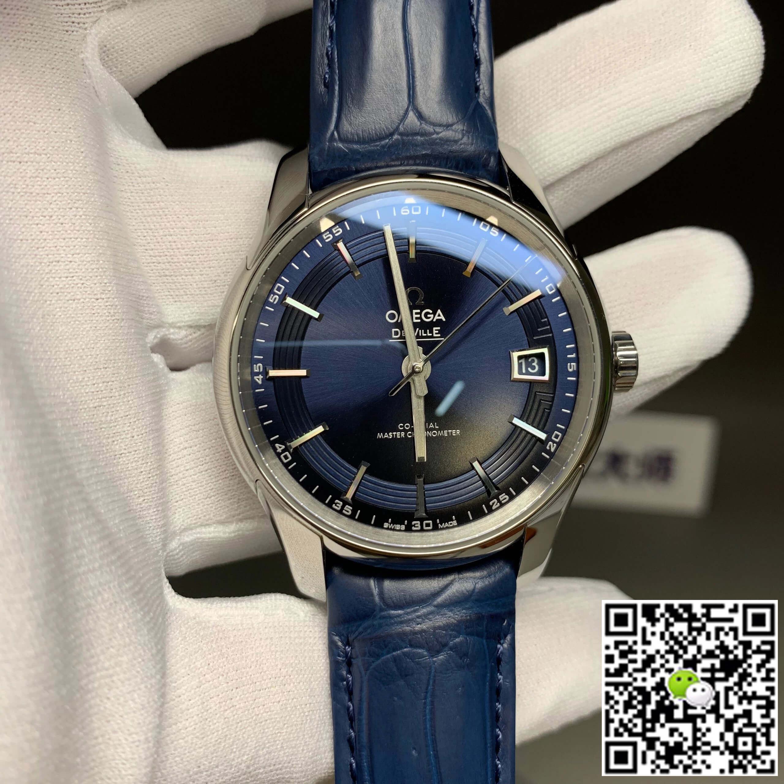Replica 0me*ga De Ville 433.33.41.21.03.001 1:1 Best Edition VS Factory Blue Dial