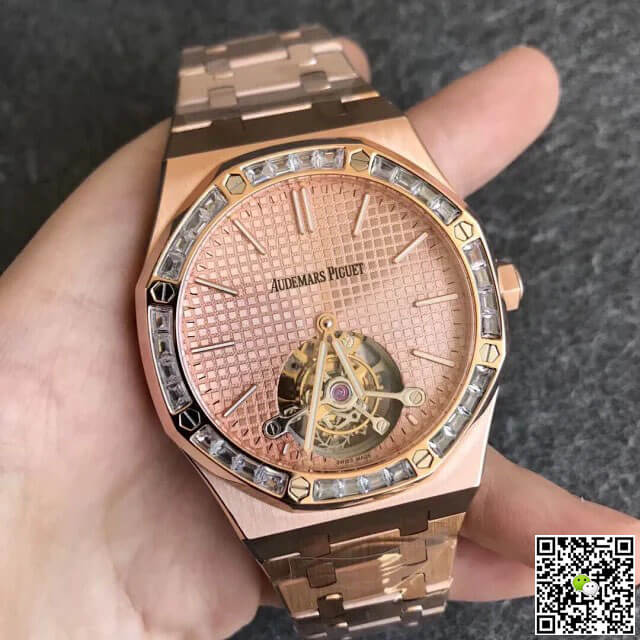 Replica Audemars P1g*et Royal Oak Tourbillon 26514OR.ZZ.1220OR.01 1:1 Best Edition R8 Factory Gold Dial