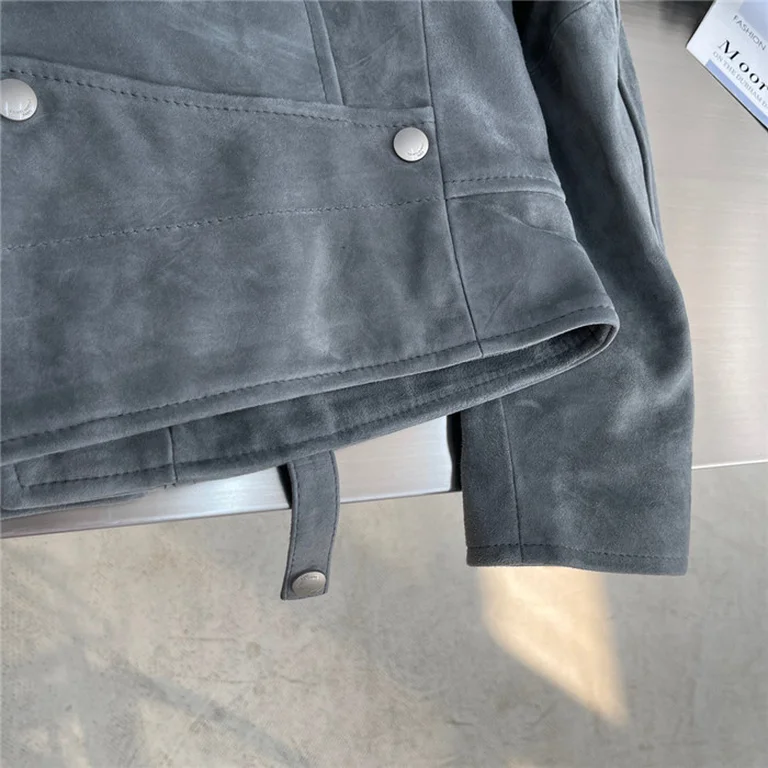 2022fw Sa1nt Lau*nt Real Leather Jacket