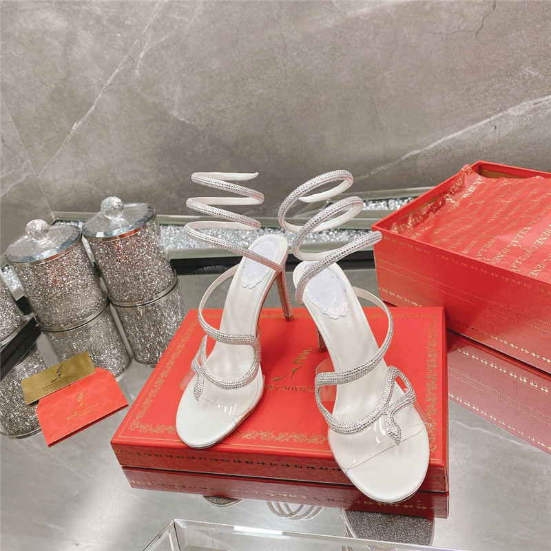 Rene Caovilla Heels Dupe snake crystal high heel sandals