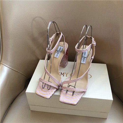 J1m*y Ch00 block heels sandals