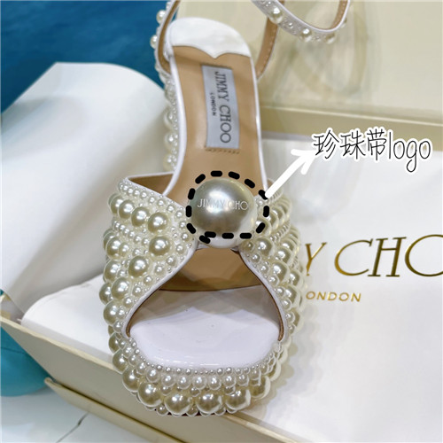 J1m*y Ch00 pearl block heels