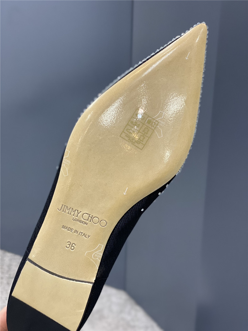 J1m*y Ch00 jc mesh hot D1am0nd high-heeled shoes