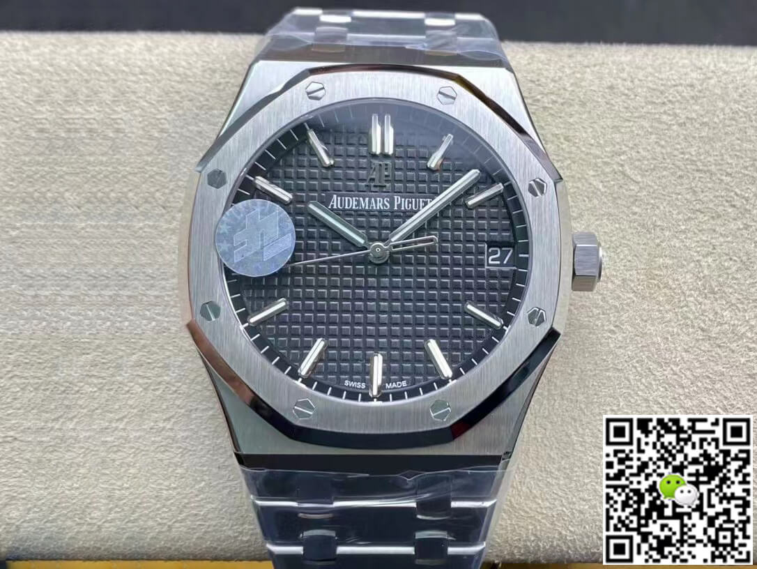 Replica Audemars P1g*et Royal Oak 15500ST.OO.1220ST.03 1:1 Best Edition ZF Factory V2 Version Black Dial