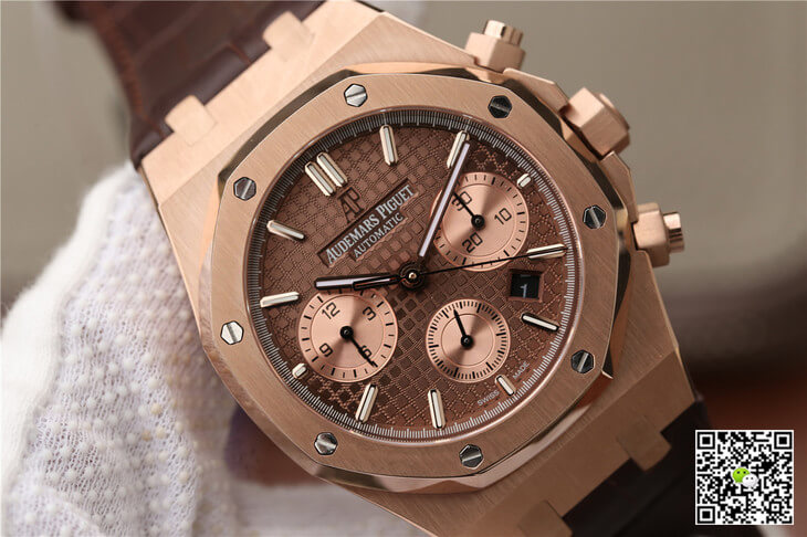 Replica Audemars P1g*et Royal Oak Chronograph 26331OR.OO.D821CR.01 1:1 Best Edition OM Factory Rose Gold