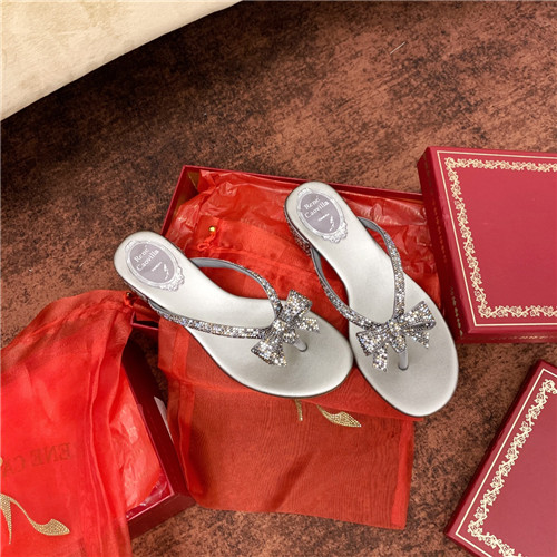 rene caovilla flat sandals