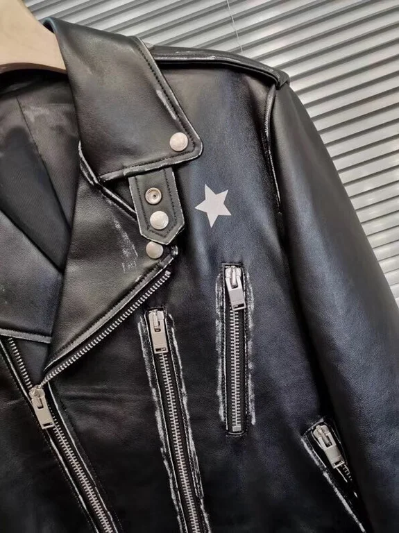 Sa1nt Lau*nt Replica Real Leather Jacket