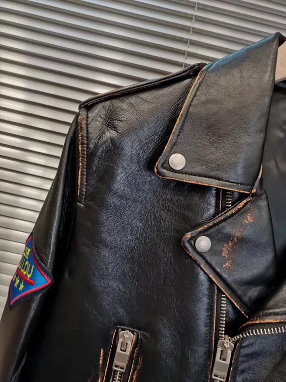 Sa1nt Lau*nt Replica Real Leather Jacket