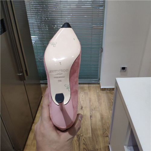 J1m*y Ch00 leather high heel boots