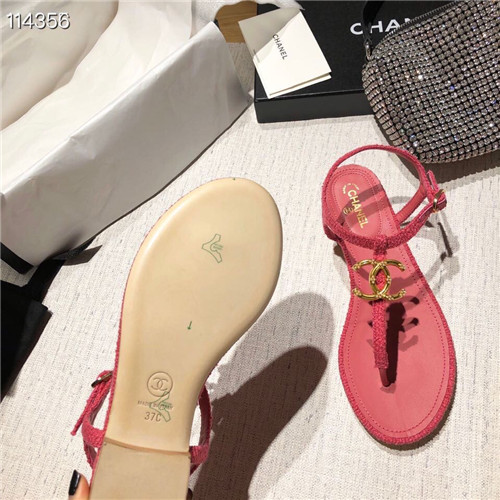 Ch**el flat sandals