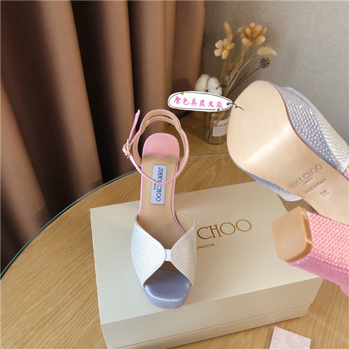 J1m*y Ch00 pearl block heels