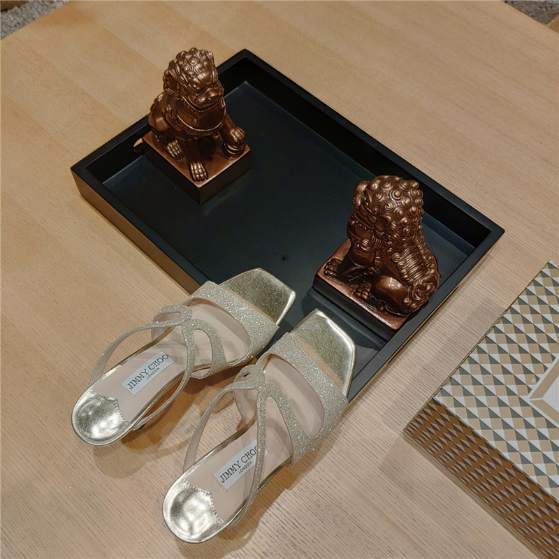 J1m*y Ch00 heeled satin sandals