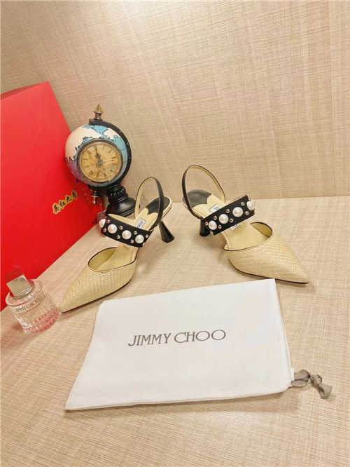 J1m*y Ch00 Pearl Heels Dupe pearl rivet high heel sandals