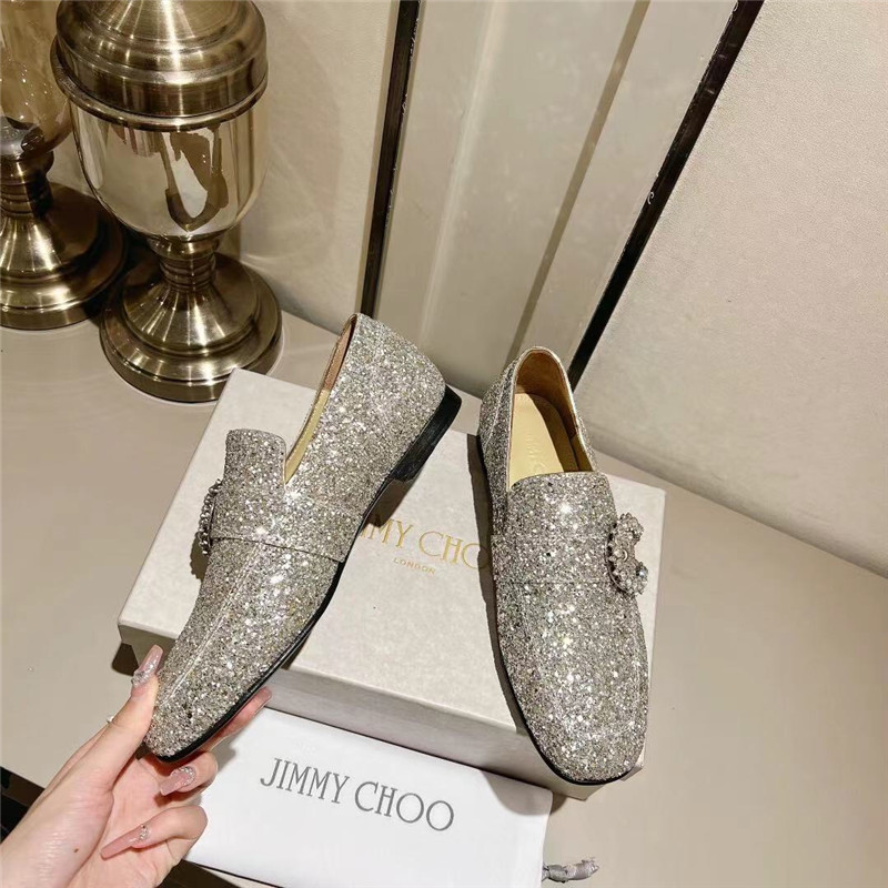 J1m*y Ch00 Deanna Low Heel Loafers