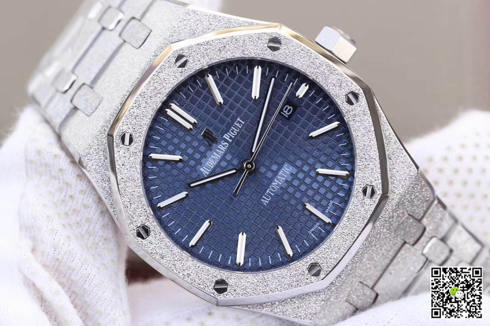 Replica Audemars P1g*et Royal Oak 15454BC.GG.1259BC.01 1:1 Best Edition JH Factory Blue Dial