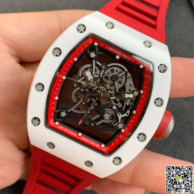 Replica Richard Mille RM055 1:1 Best Edition KV Factory V2 Ceramic Skeleton Dial