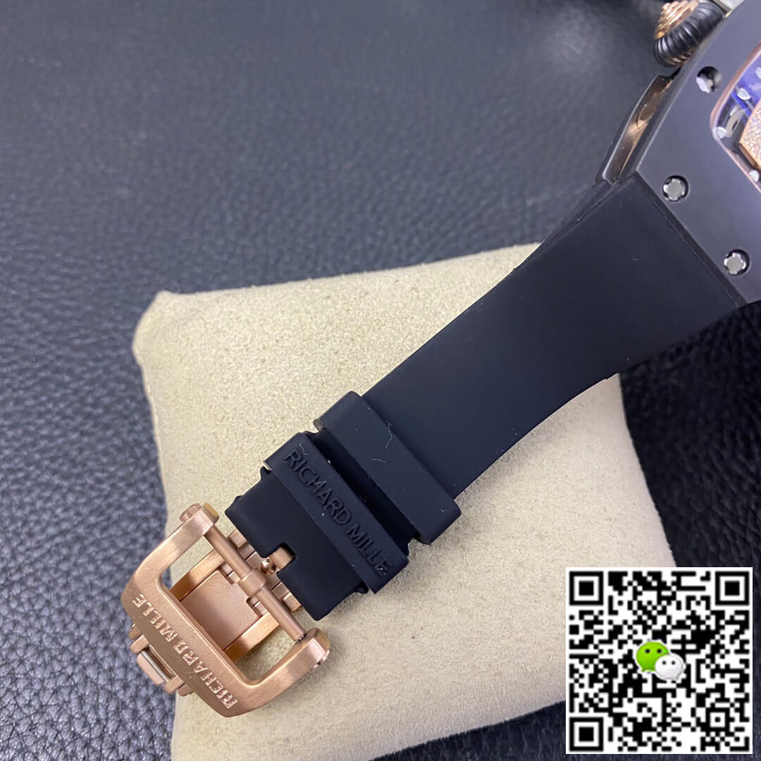 Richard Mille Replica RM 07-01 1:1 Best Edition RM Factory Black Rubber Strap