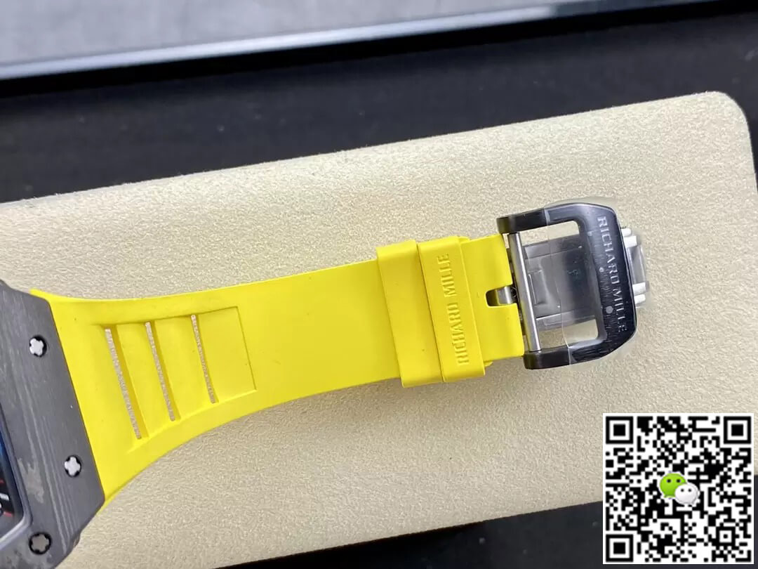 Richard Mille Replica RM35-02 1:1 Best Edition T+ Factory NTPT Carbon Fiber Yellow Strap