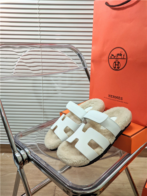 H**me5 lamb wool flat slippers