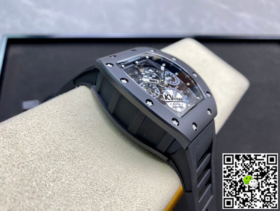 Richard Mille Replica RM011 1:1 Best Edition KV Factory Ceramic Black Case