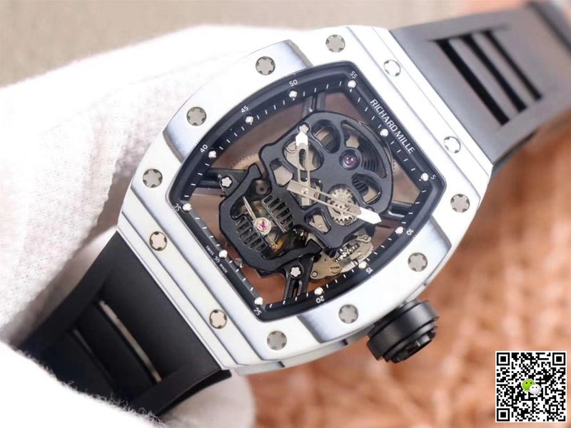 Replica Richard Mille RM052-01 1:1 Best Edition JB Factory White Ceramic Swiss Tourbillon