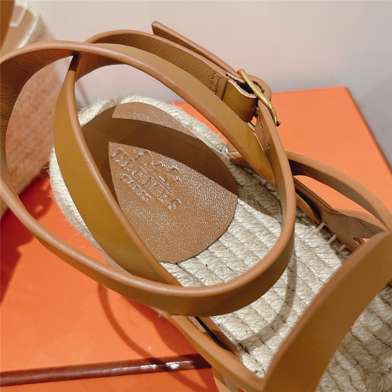 H**me5 early spring new straw sandals