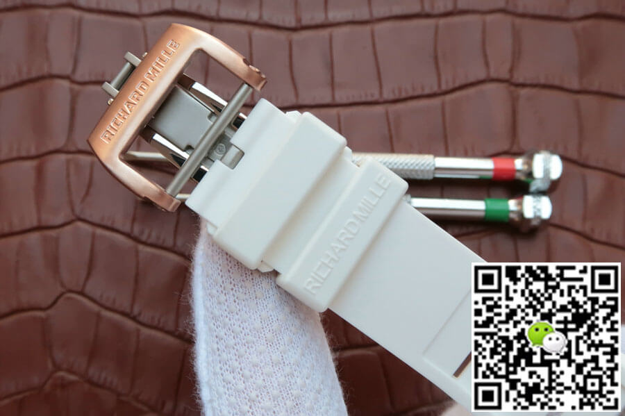 Replica Richard Mille RM055 1:1 Best Edition KV Factory White Ceramic Rubber Strap