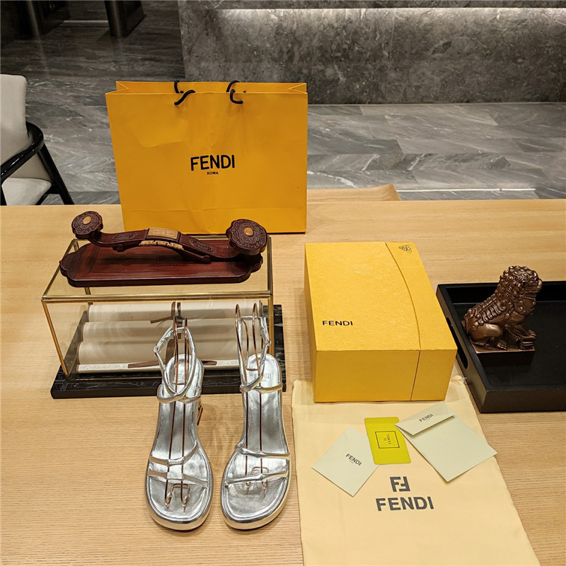 F**di color block haute couture sandals