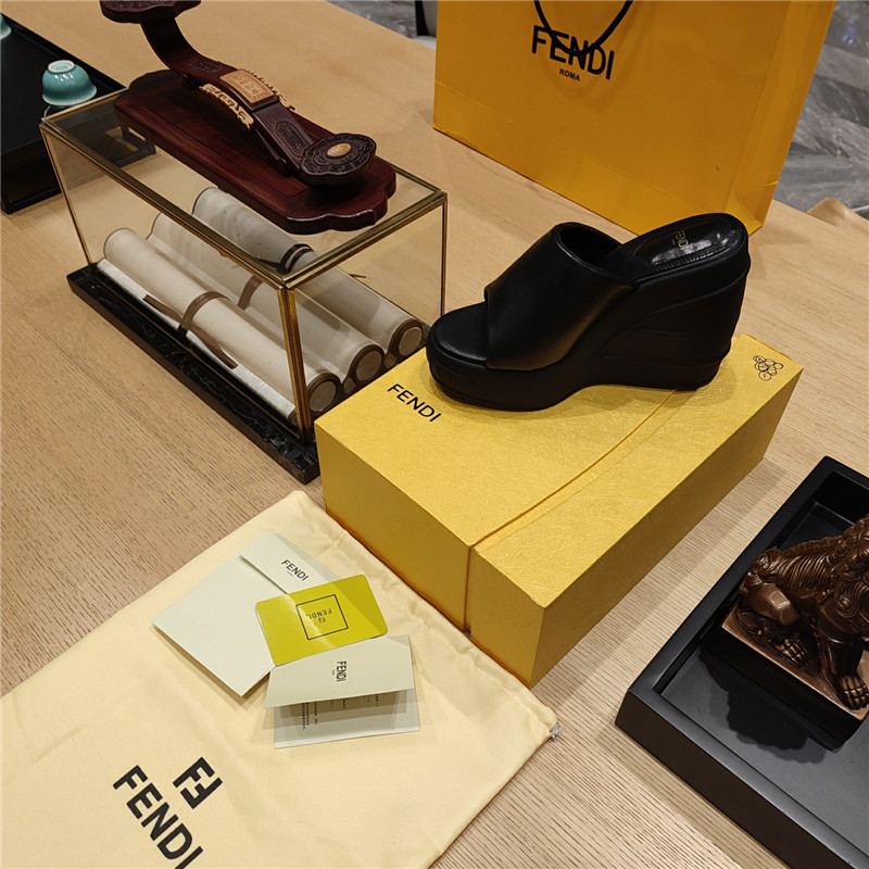 F**di wedge platform sandals