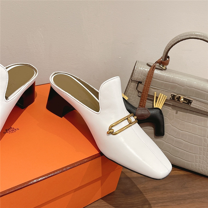 H**me5 muller chunky heel slippers