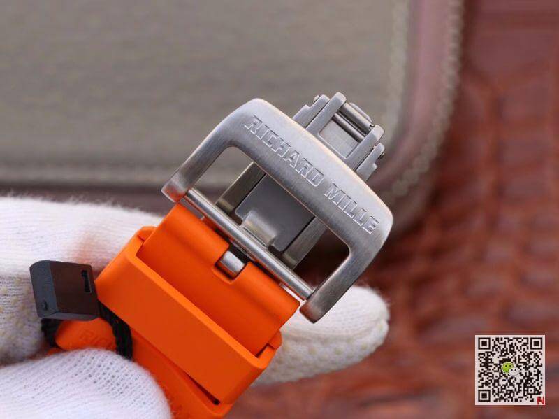 Replica Richard Mille RM055 KV Factory 1:1 Best Edition Swiss ETA8215 Orange Strap