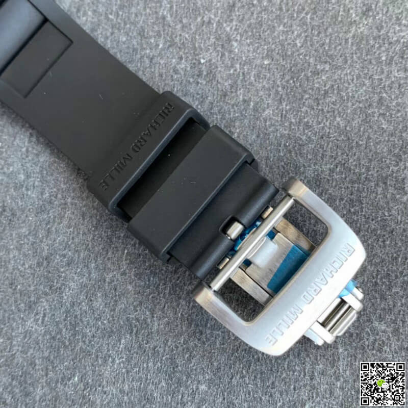 Replica Richard Mille RM011 1:1 Best Edition KV Factory Black Rubber Strap