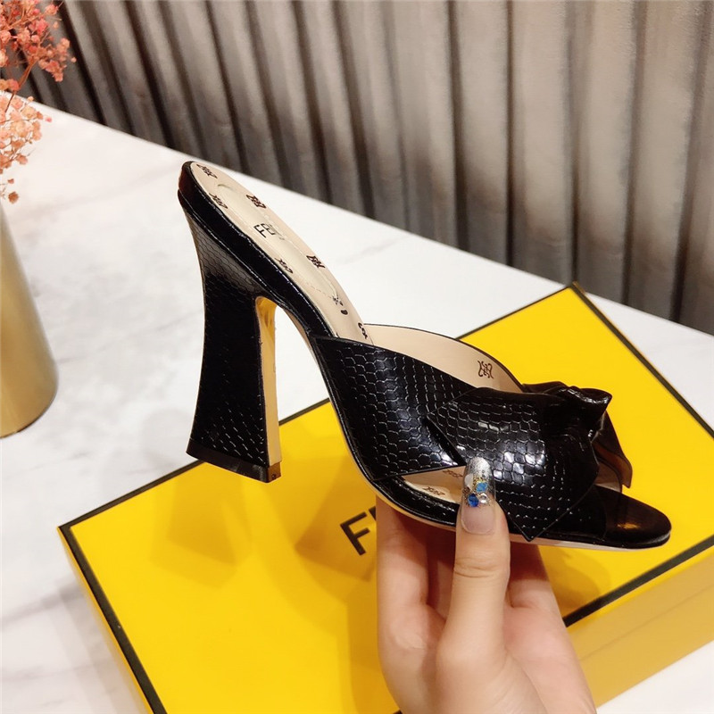 F**di Dupes block heel sandals