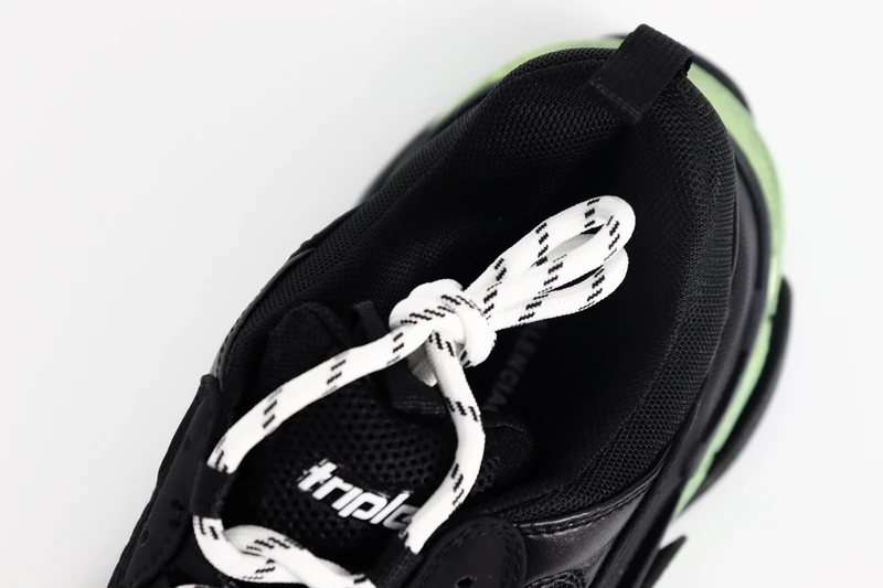 Ba1en*iaga TRIPLE S TRAINER BLACK GREEN REPLICA