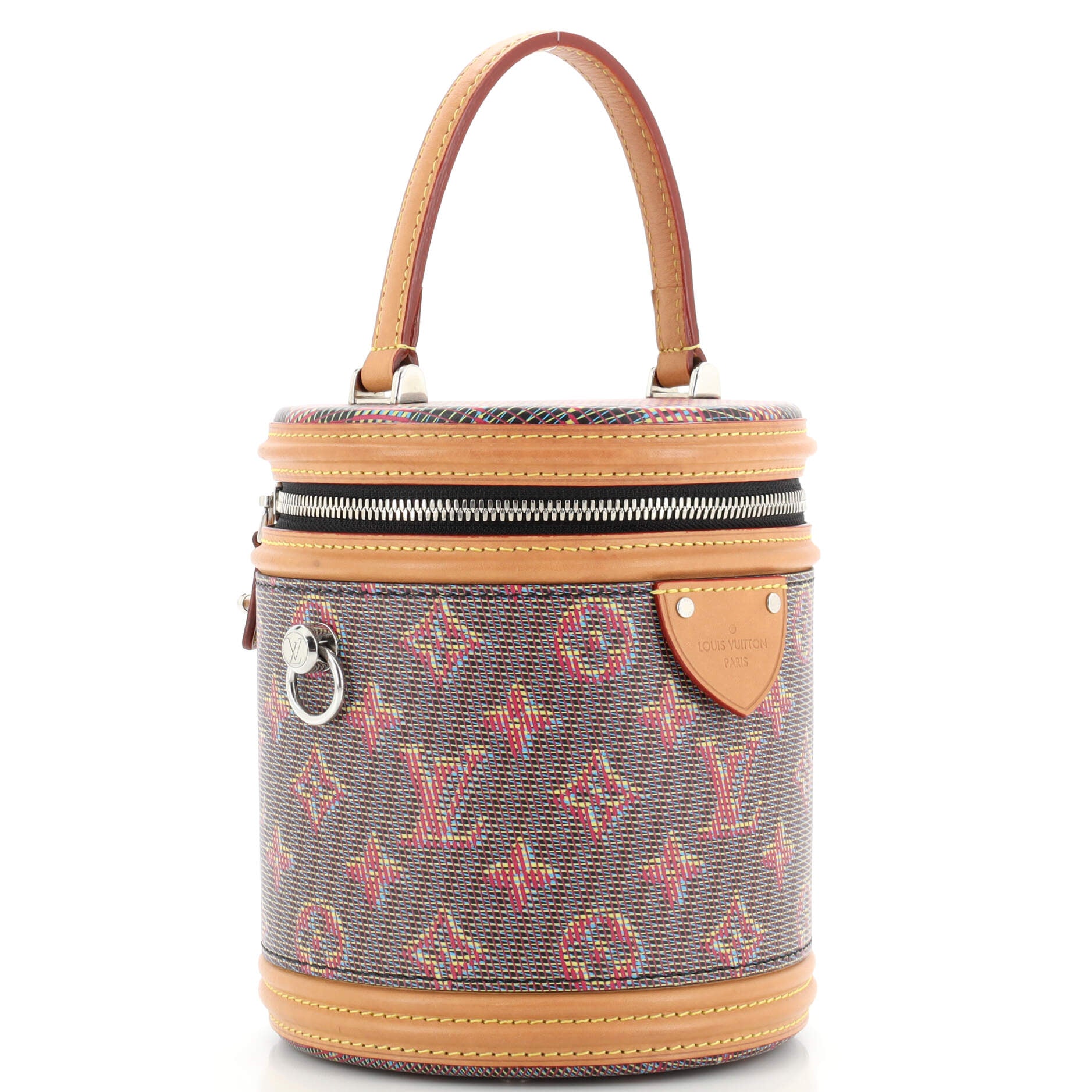 Cannes Handbag Damier Monogram LV Pop Canvas