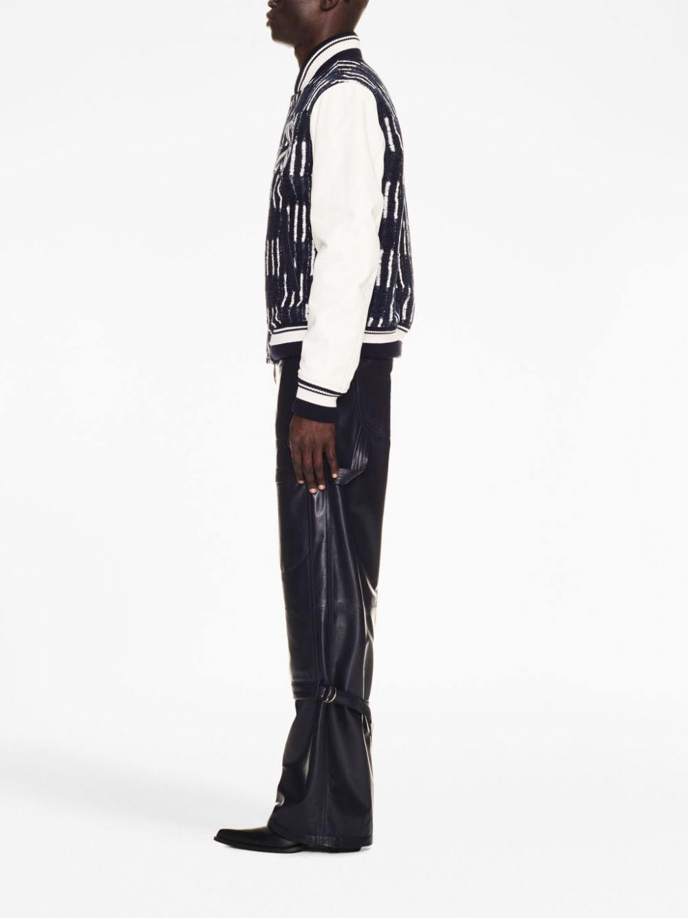 Off White Reps Shibori jacquard bomber jacket - Cola