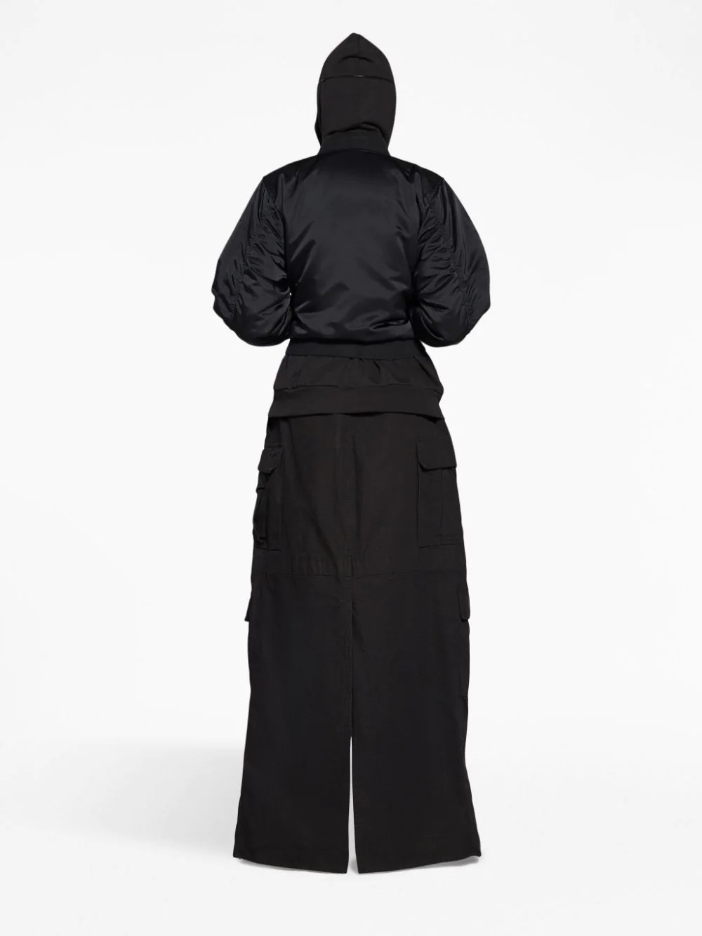 Ba1en*iaga Dupes pleated bomber jacket