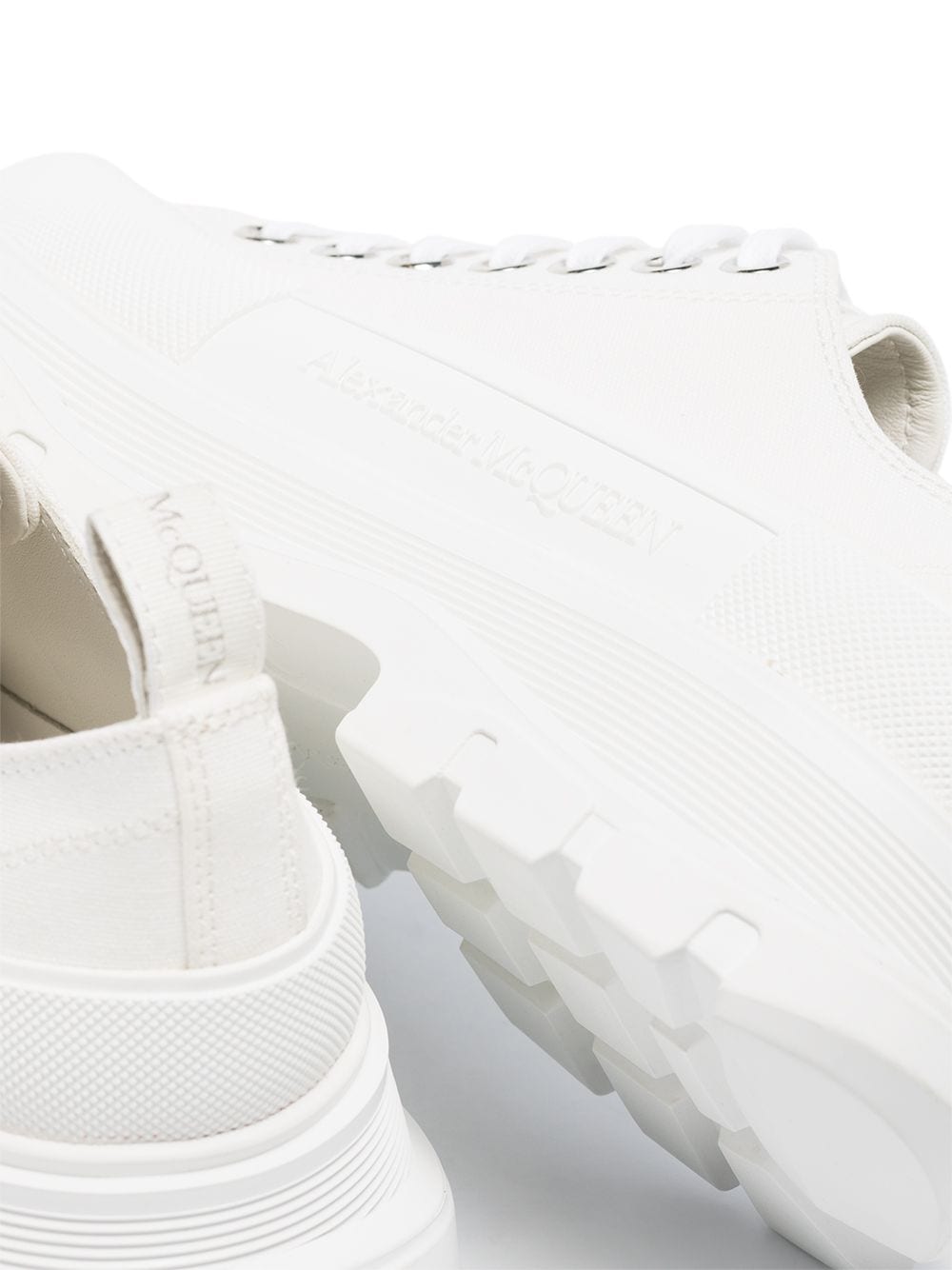 A1exa*der Mcqv*en Dupes round-toe cotton sneakers