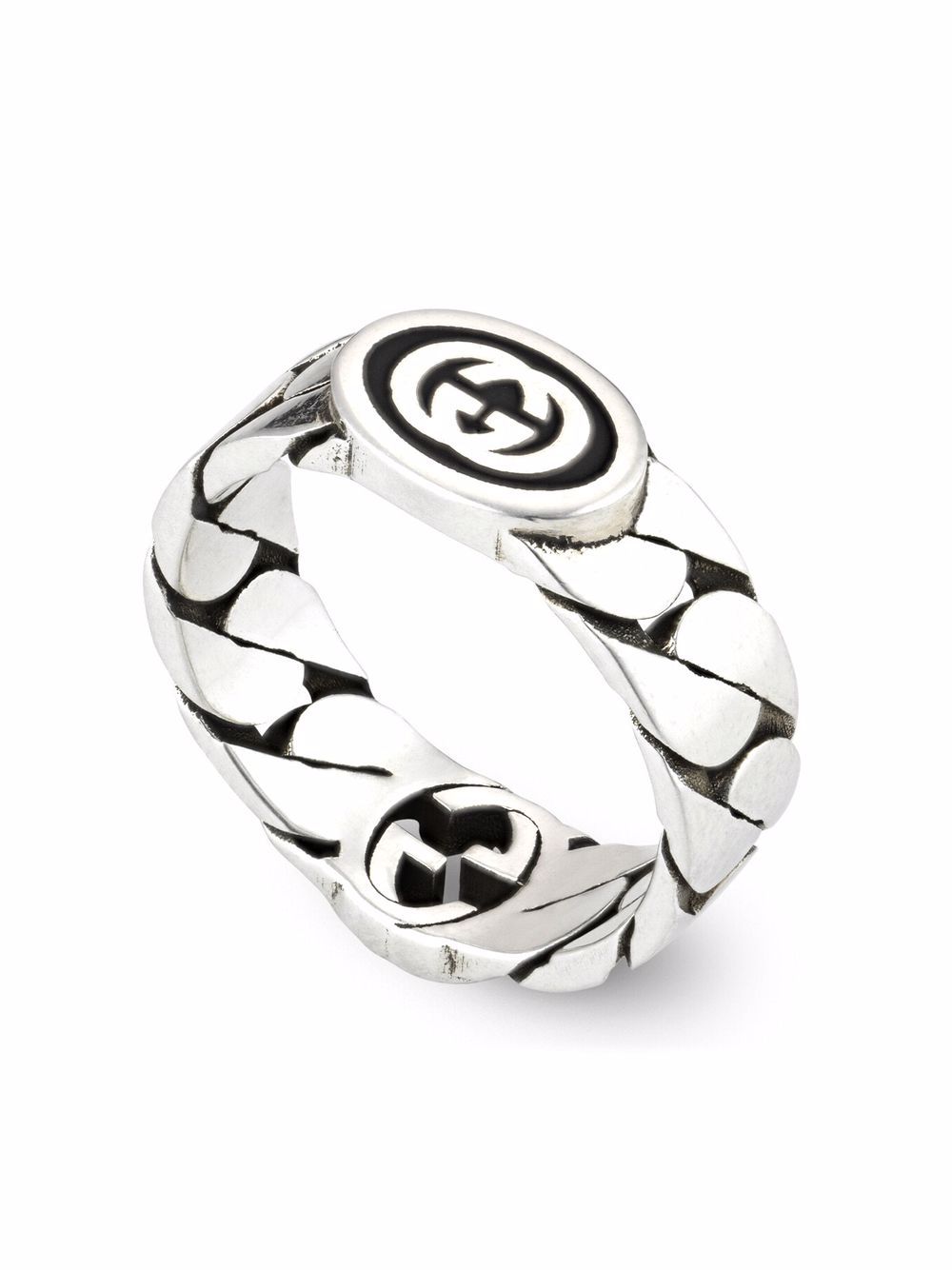 Gvc*1 Replica Interlocking G wide ring
