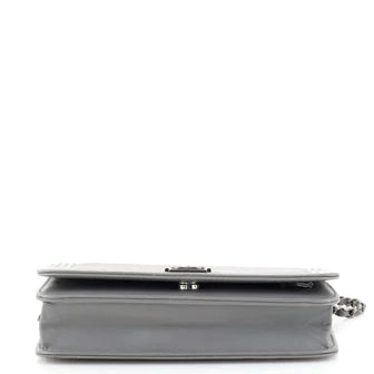 Ch**el Boy Wallet on Chain Chevron Calfskin