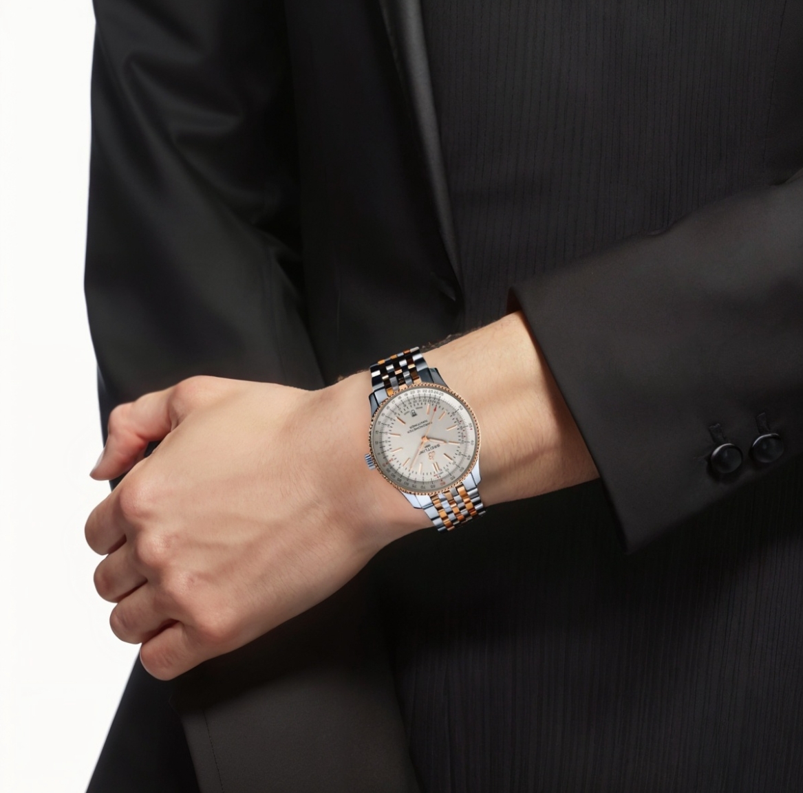 Breitling 41mm stainless steel watch