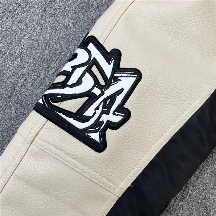 2024ss LV Leather Cotton Jacket Top Version